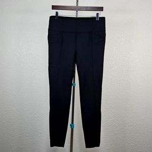 Athleta Women's black color leggins Large size